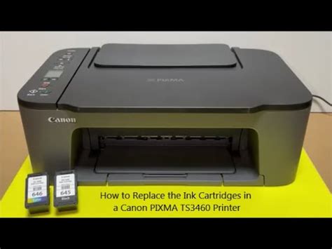 How to Replace the Ink Cartridges in a Canon PIXMA TS3460 .